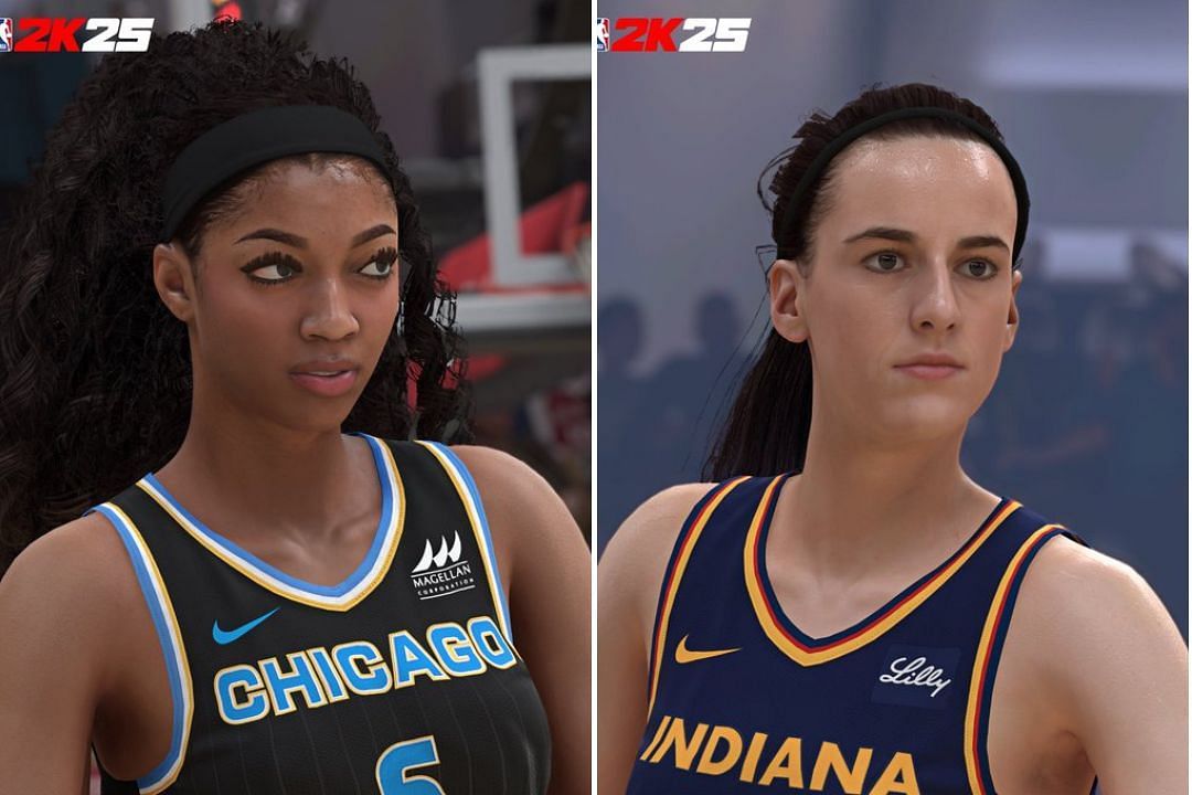 In Photos: First-looks at Caitlin Clark &amp; Angel Reese in the upcoming NBA 2K25 (Image: NBA2K Twitter)