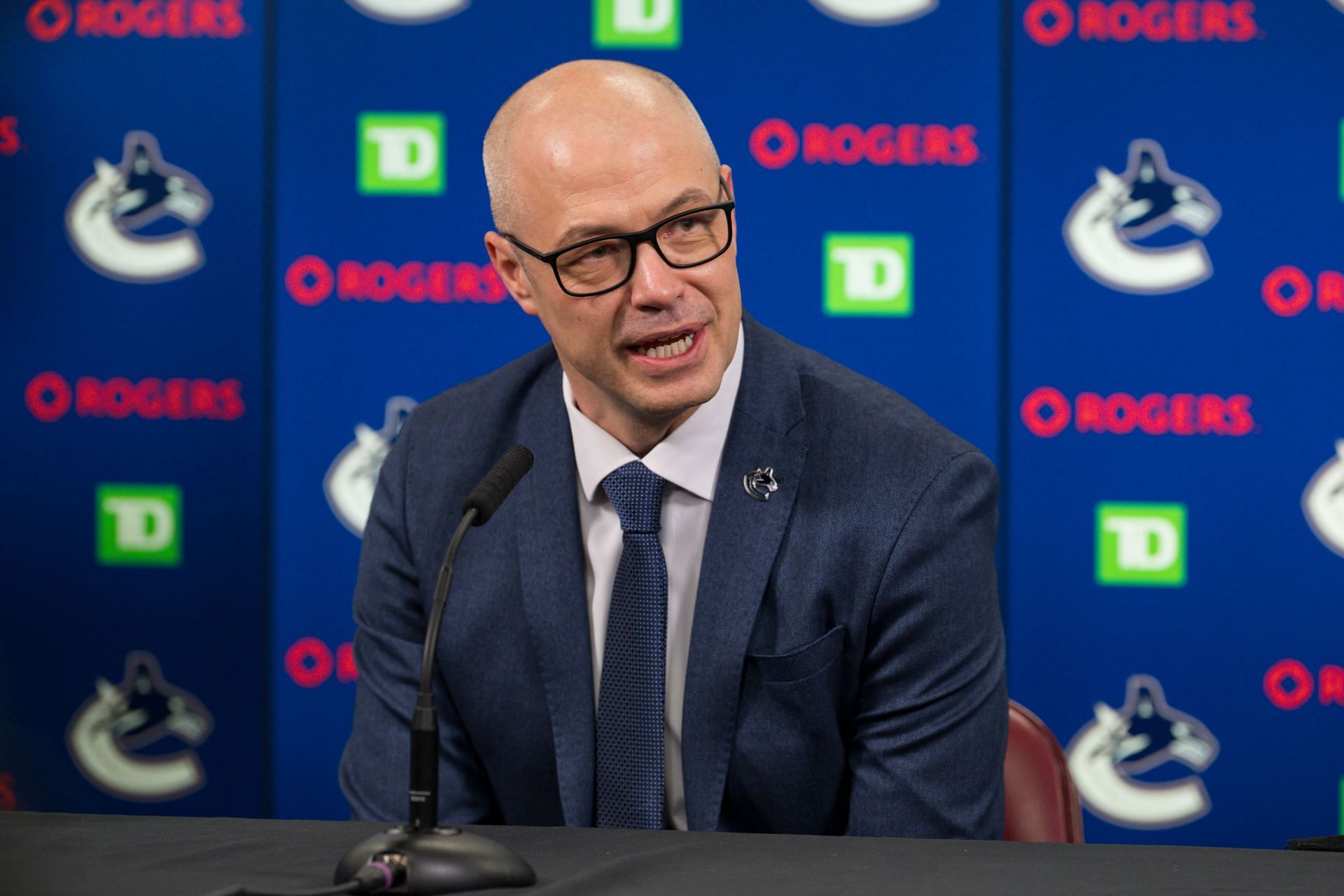 Patrik Allvin discussed the Vancouver Canucks success (image credit: getty)