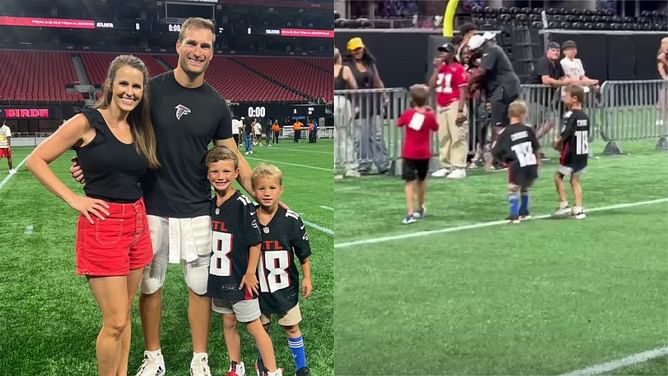 In Photos: Kirk Cousins' family welcomes new chapter in QB's life at Falcons training camp