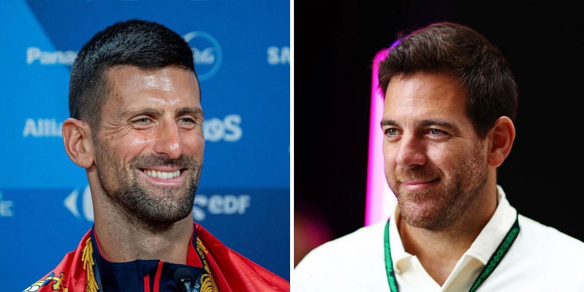 Novak Djokovic [L] and Juan Martin Del Potro [R] (Images: GETTY)