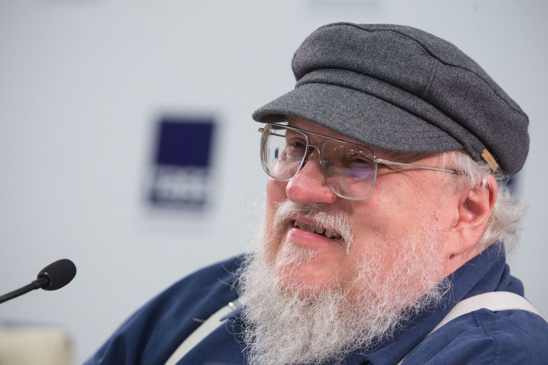 Writer And Screenwriter George R. R. Martin At Press Conference In St. Petersburg - Source: Getty