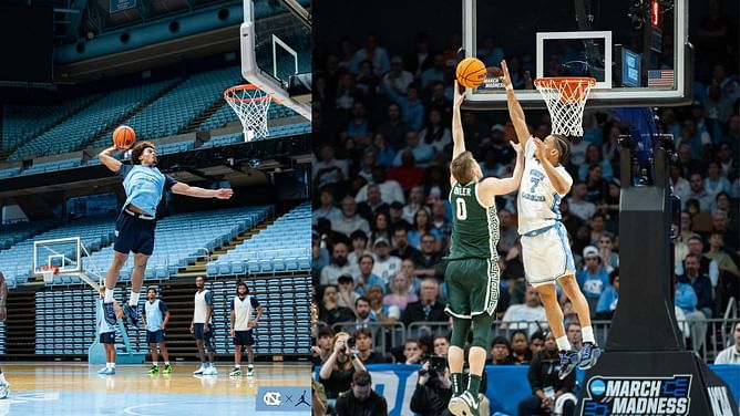 WATCH: UNC guard Seth Trimble impersonates Tar Heels legend Michael Jordan during practice