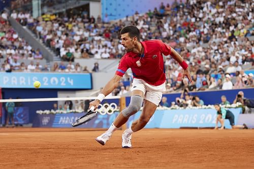 Novak Djokovic at the Paris Olympics 2024. (Photo: Getty)