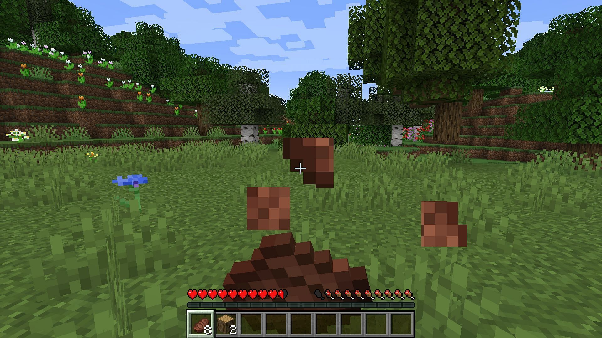 A streak visually being eaten by a player (Image via Mojang)