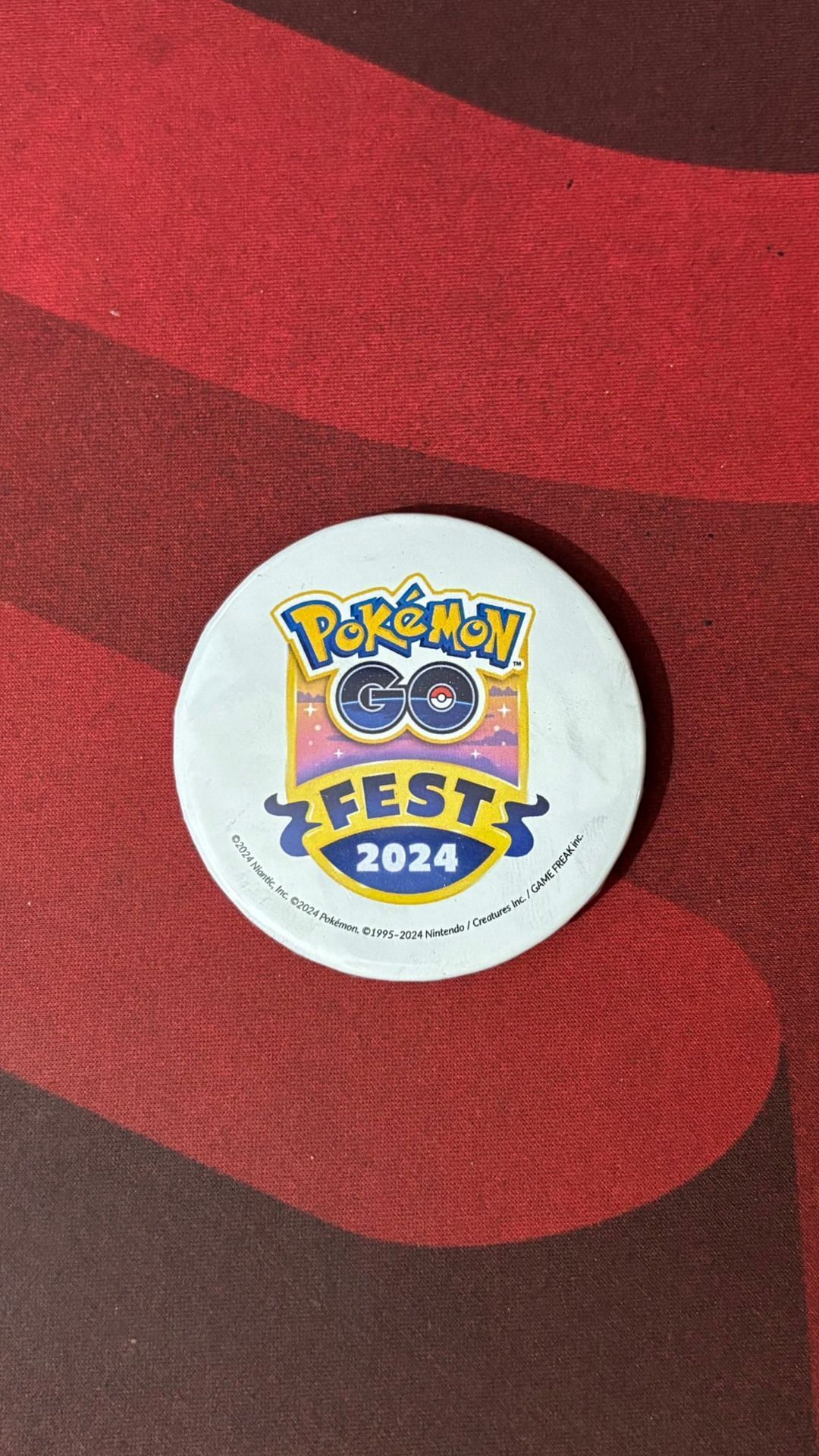 Proud owner of Pokemon GO Fest 2024 badge (Image via Angshuman Dutta)