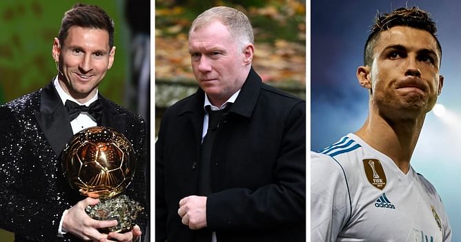 "I hate them both" - Paul Scholes gets kids to pick between Cristiano Ronaldo and Lionel Messi