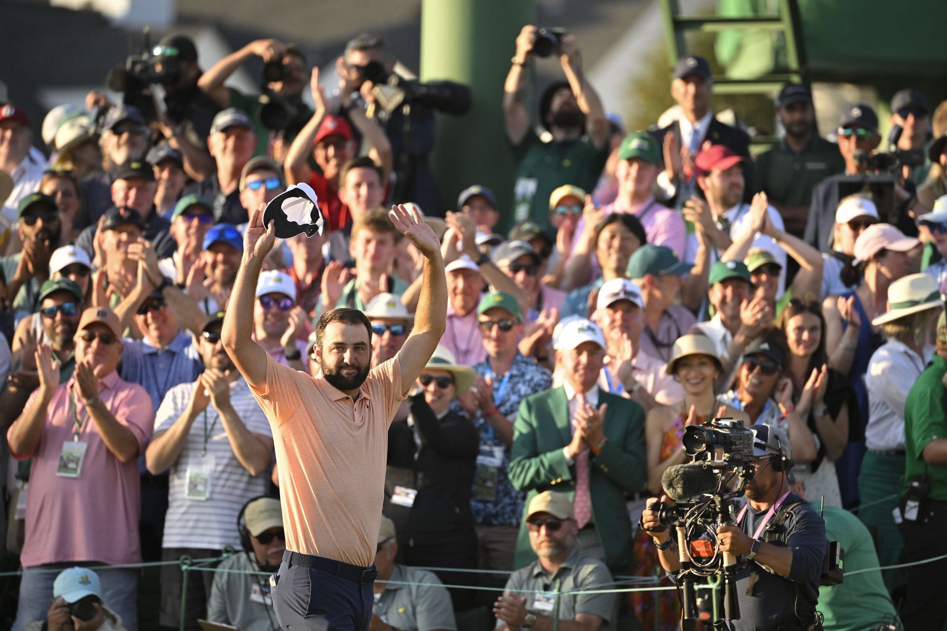 Scottie Scheffler after winning the 2024 Masters Tournament at the Augusta National (Source: Getty)