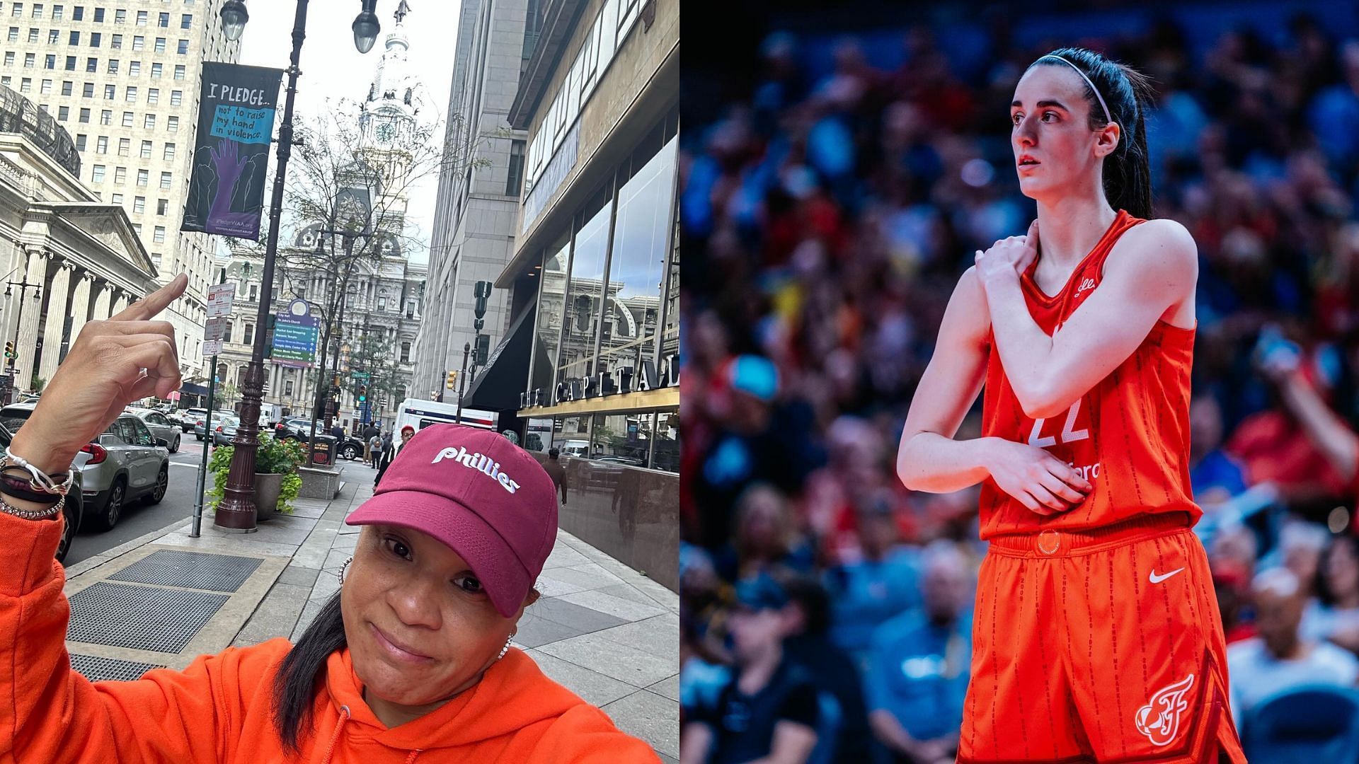 Dawn Staley and Caitlin Clark