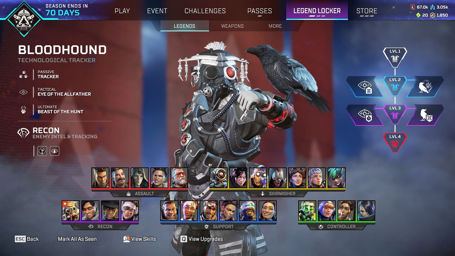 Bloodhound pairs perfectly with Conduit in Apex Legends (Image via EA)