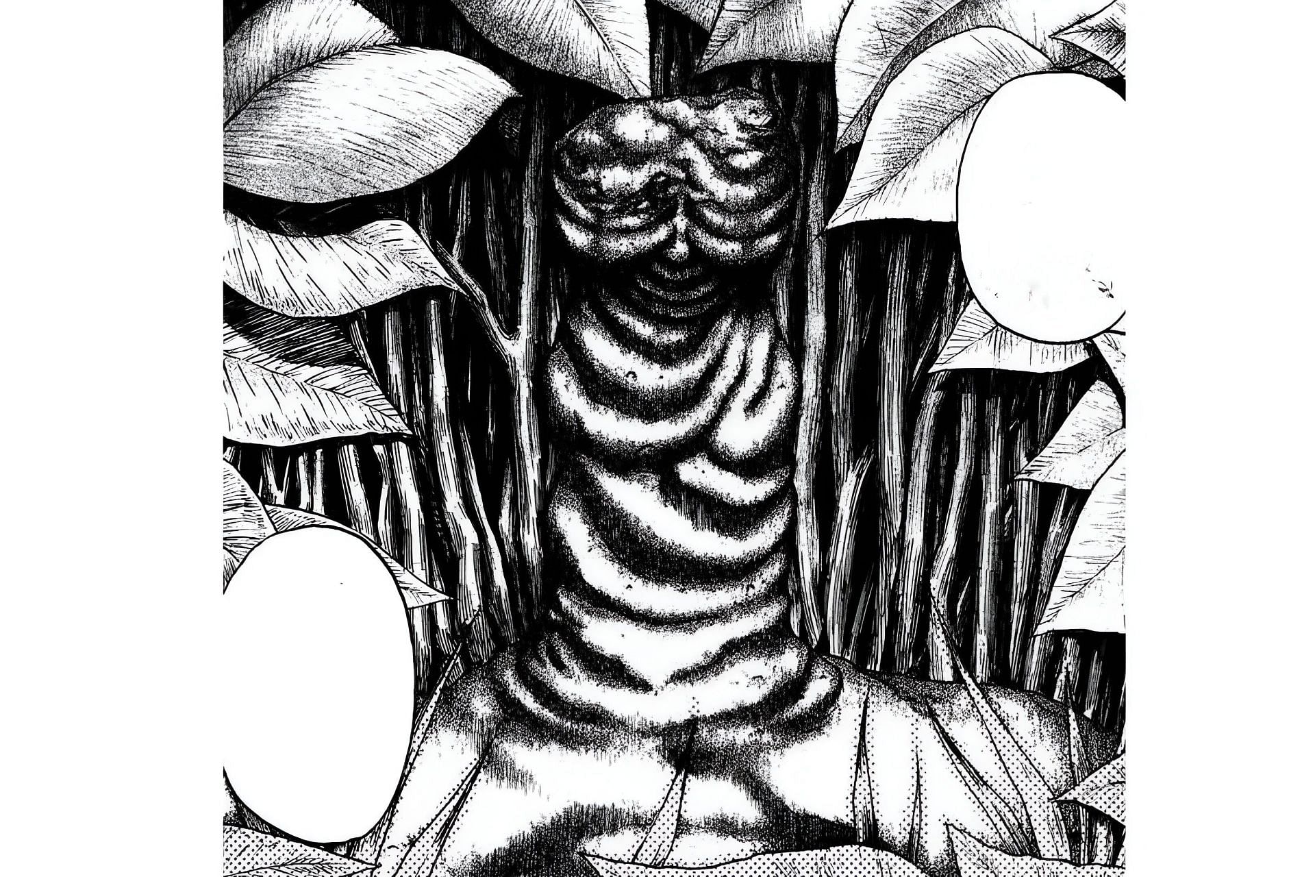 The Statue of the God of Hair as seen in the manga (Image via Kodansha)