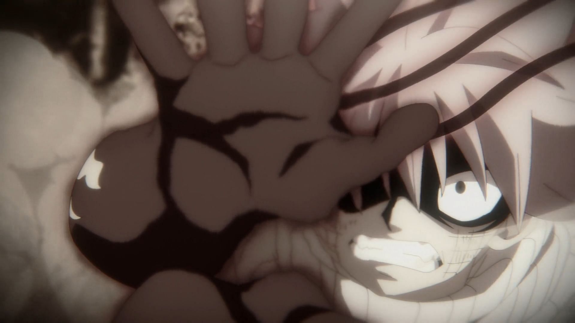 Natsu lost control in his fight against Mercphobia (Image via J.C. Staff)