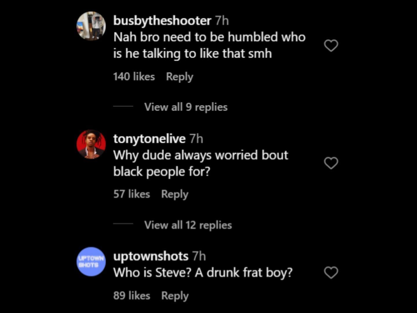 Internet slams SteveWillDoit over his remarks about the former Migos rapper. (Image via Instagram/No Jumper)