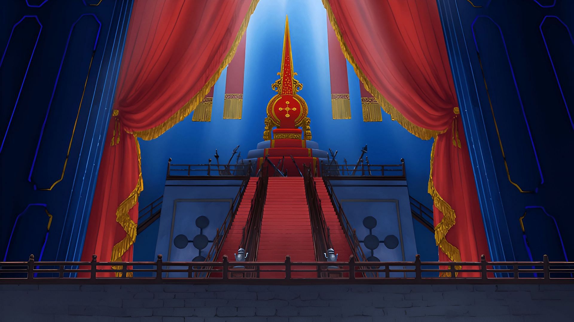 The Empty Throne as seen in the anime (Image via Toei Animation)