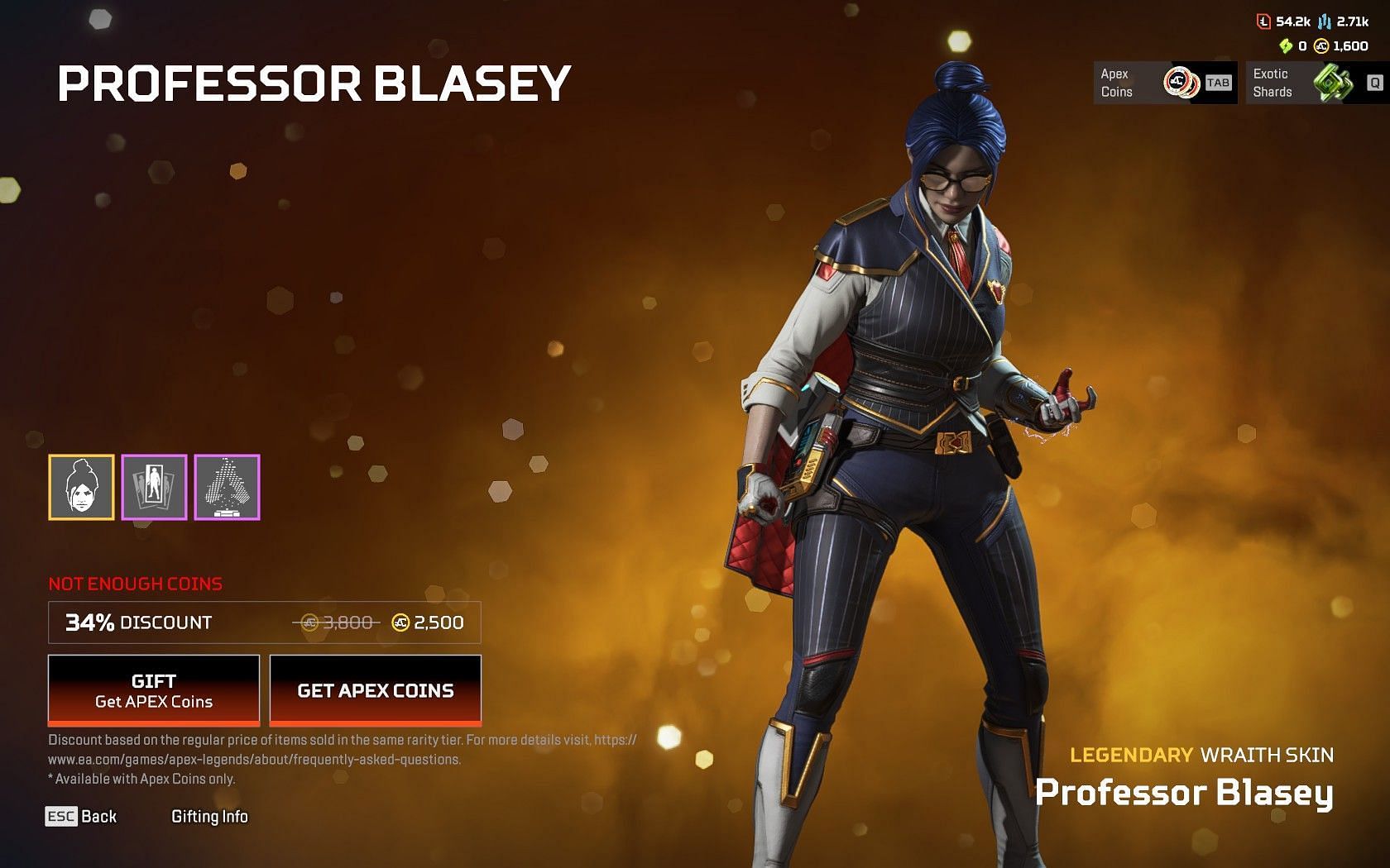 Professor Blasey bundle featuring Wraith (Image via EA)