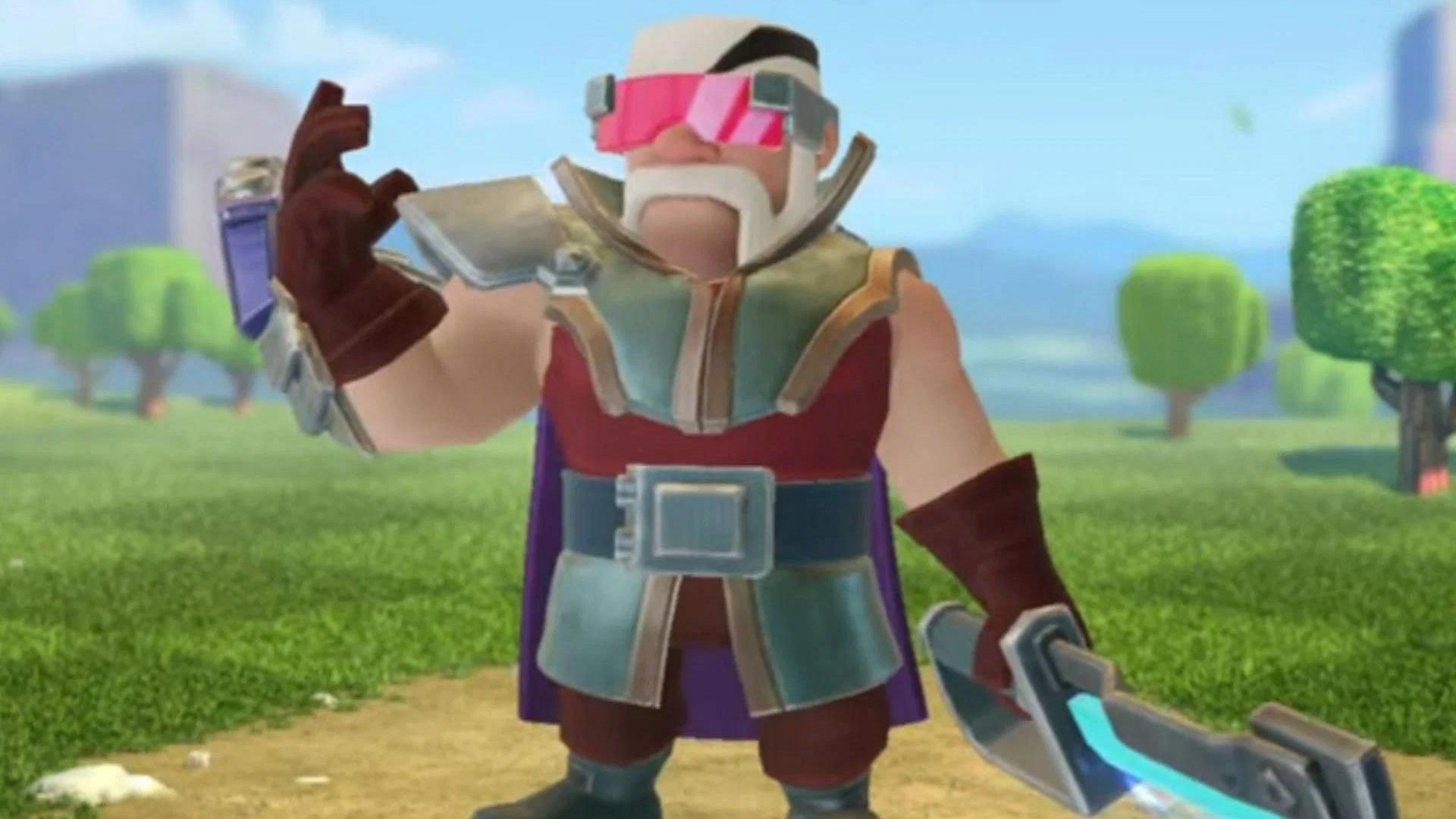 Clash of Clans Future King Hero skin details (Image via Supercell)