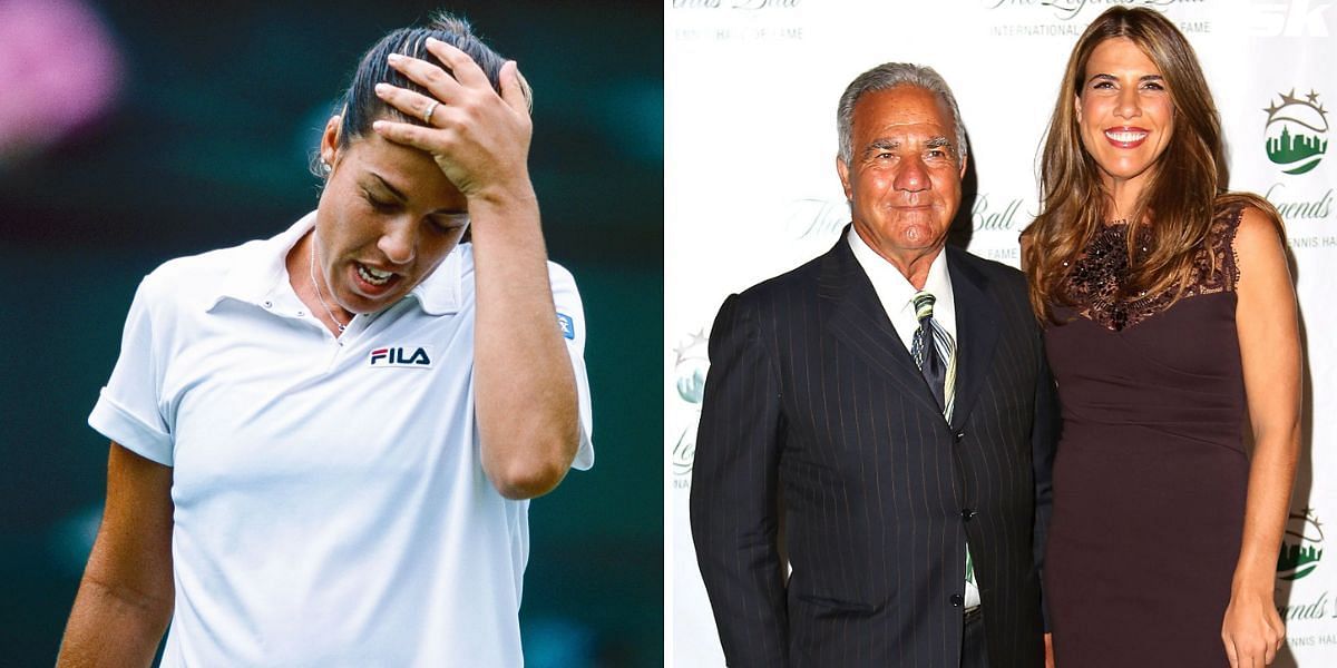 Jennifer Capriati with her father Stefano (Source: Getty)