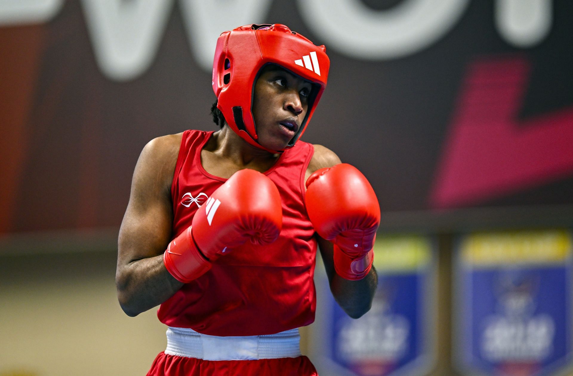 Cindy Ngamba in action at the 2024 Paris Olympics. [Getty Images]