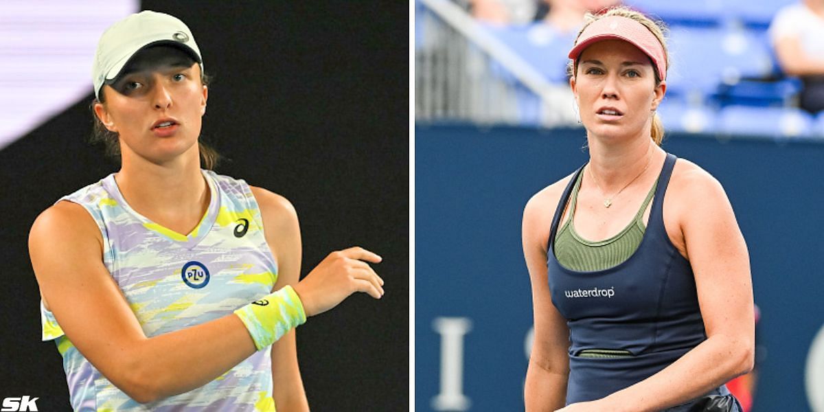 Iga Swiatek (L) and Danielle Collins (R) [Image Source: Getty Images]