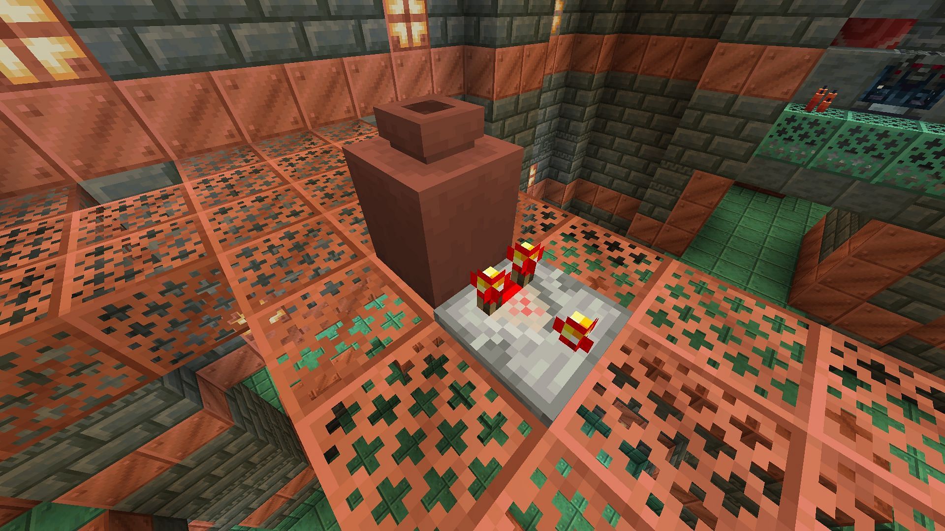 Redstone comparators can read the amount of items stored in decorated pots (Image via Mojang Studios)