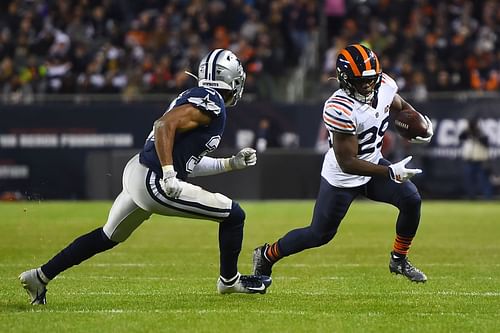 Tarik Cohen during Dallas Cowboys v Chicago Bears