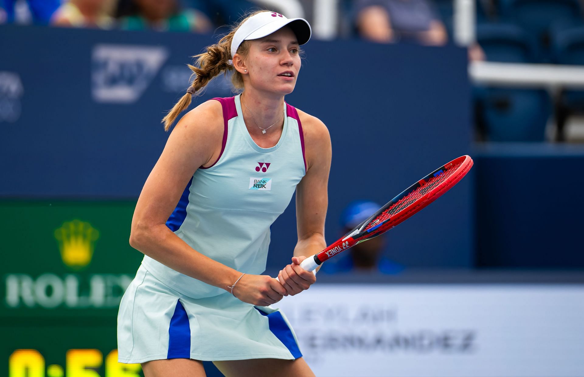 Elena Rybakina in action at the Cincinnati Open (Image via Getty)