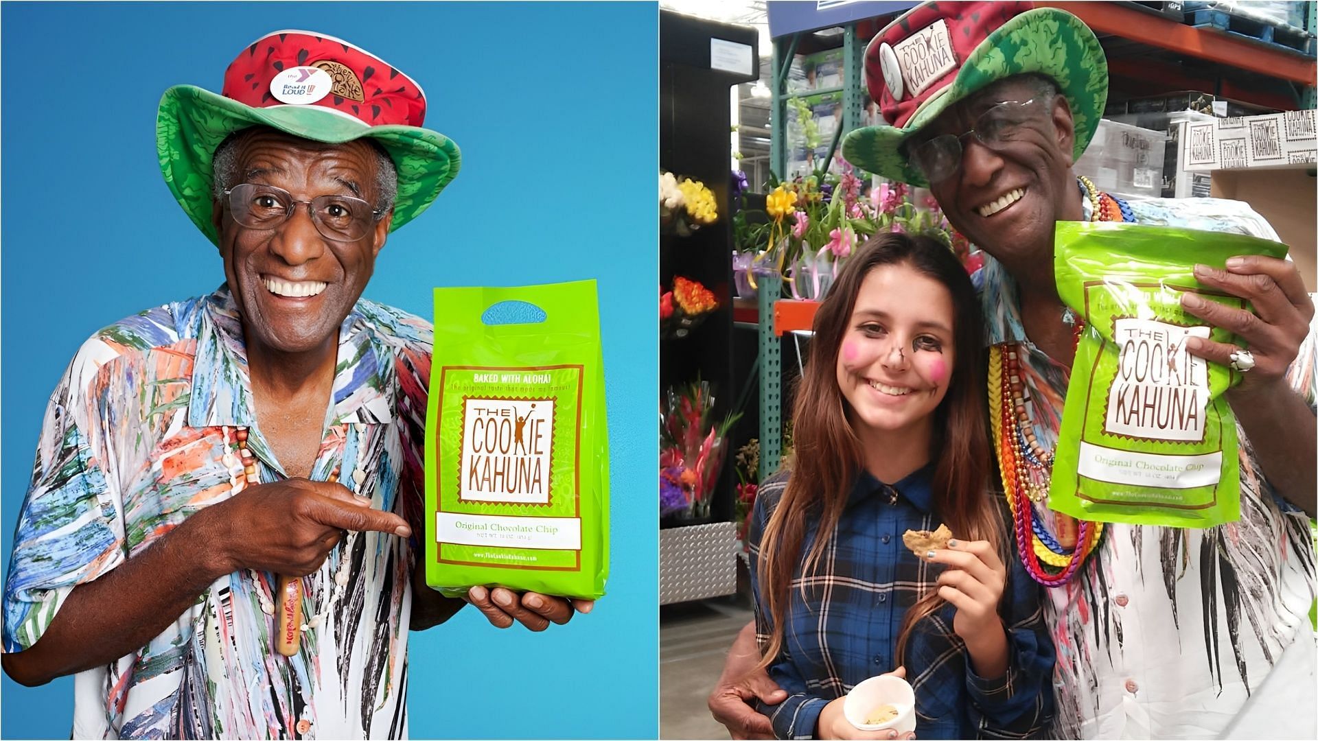 Wally Amos has recently died from dementia at the age of 88 (Images via Instagram/theoriginalcookiekahuna)