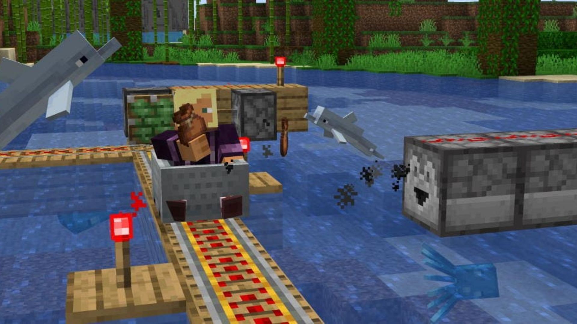 Minecarts can now run faster (Image via Mojang Studios)