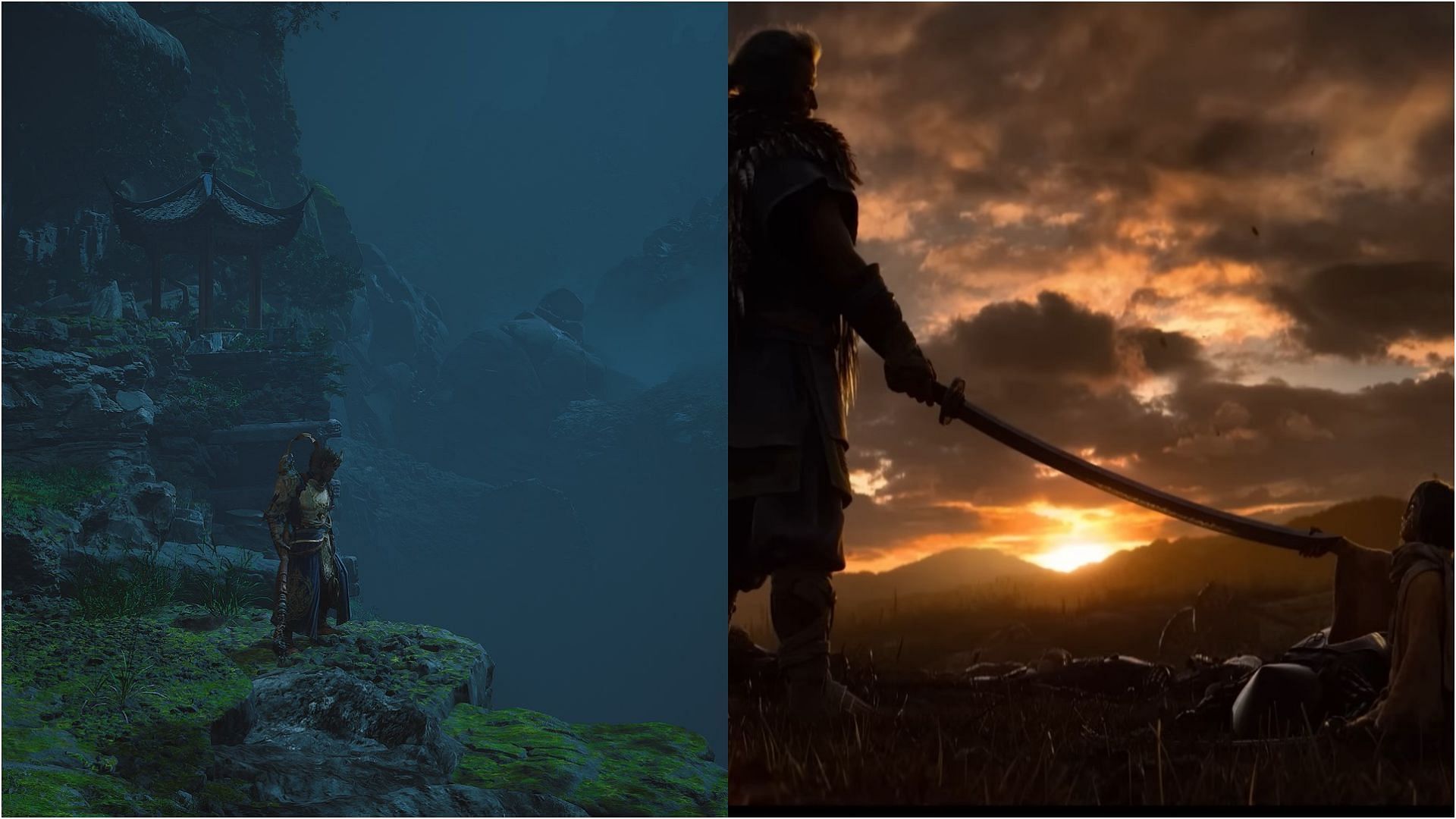 The similarities and differences between Black Myth Wukong and Sekiro Shadows Die Twice reviewed. (Image via Game Science/PlayStation) 