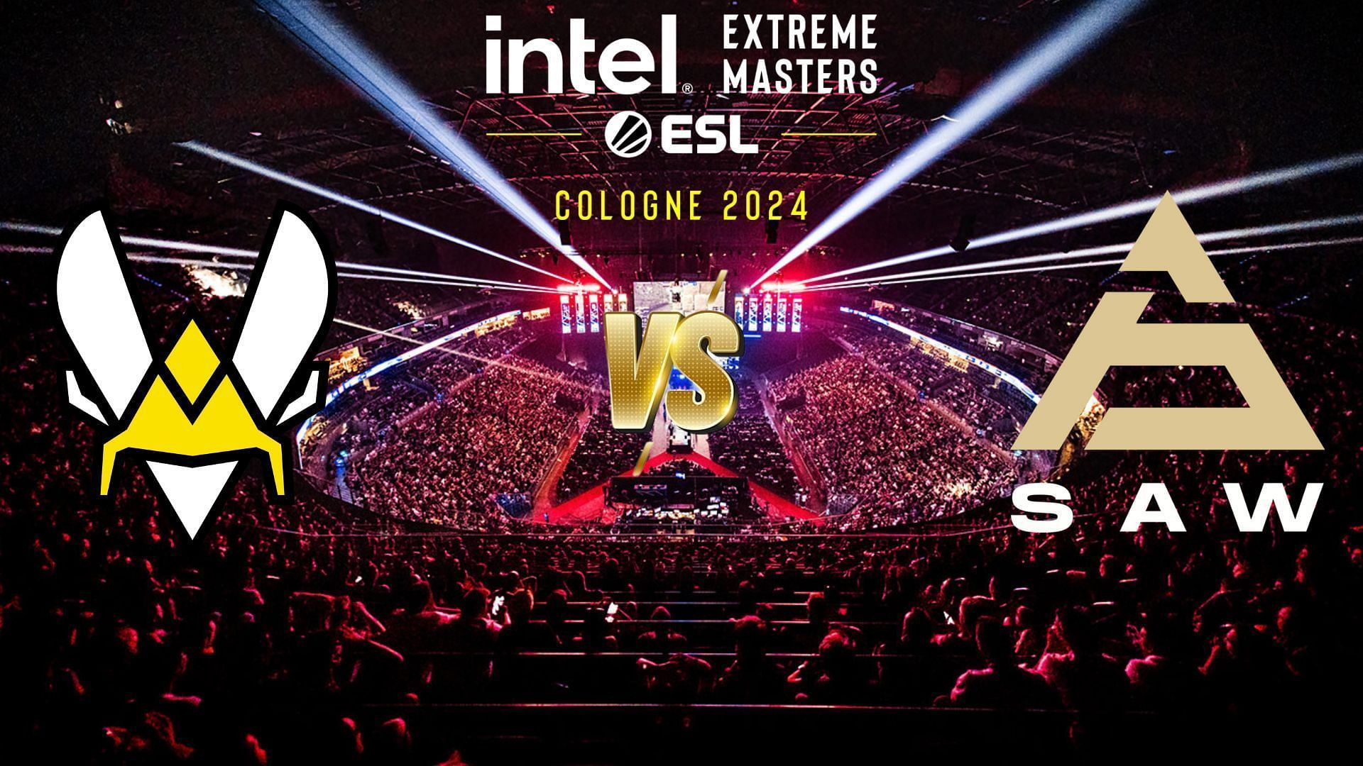 Team Vitality vs SAW Semifinal of IEM Cologne 2024 will be thrilling (Image via ESL || Assets via Team Vitality, SAW)