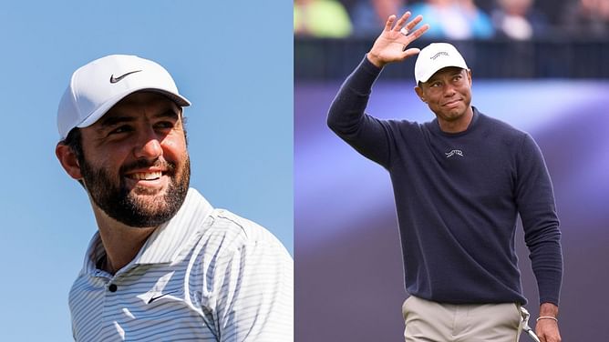 Scottie Scheffler was so scared of Tiger Woods he “ran away” when they first met, reveals his father