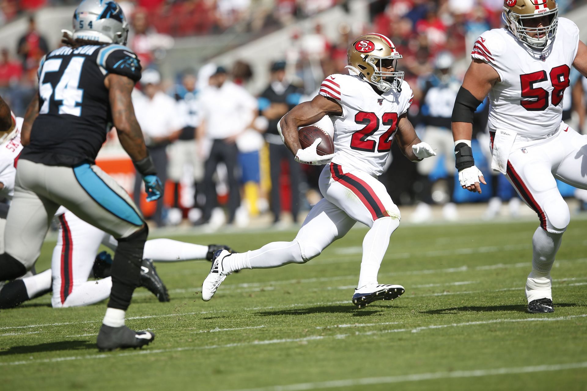 Matt Breida during Carolina Panthers v San Francisco 49ers - Source: Getty