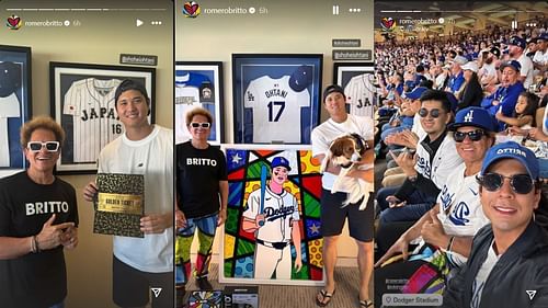Romero Britto's Instagram story