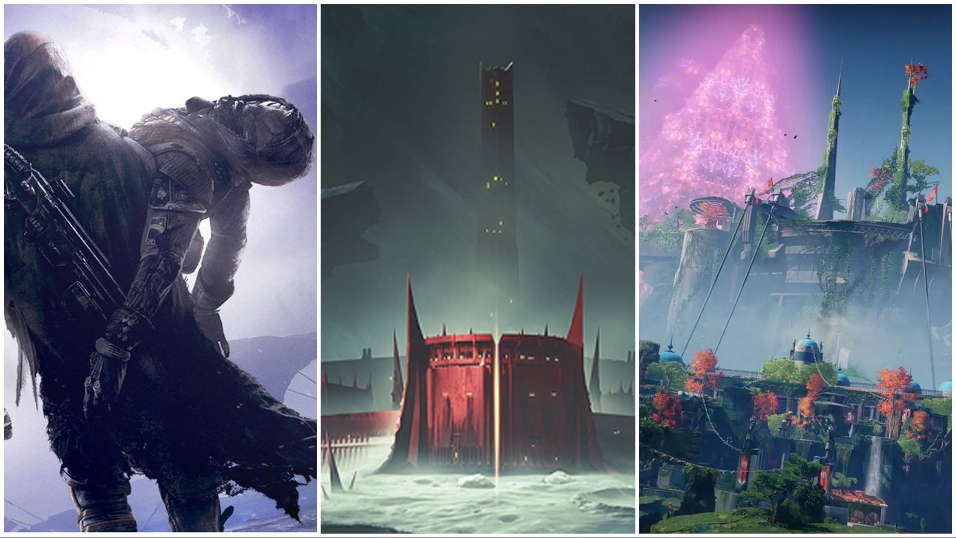 Forsaken, Shadowkeep, and Pale Heart (Image via Bungie) 