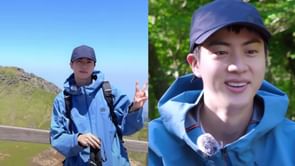 "He's so funny" – Fans react hilariously as BTS' Jin asks for discharge congratulations while climbing Mt. Hallasan to complete Run Jin mission