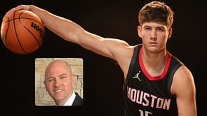 Watch: Reed Sheppard's dad Jeff challenges Rockets rookie for spike ball game at Kentucky's home court
