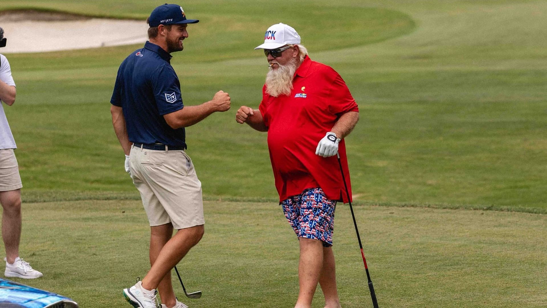 Bryson DeChambeau with John Daly (Image via @oldhickorycountryclub/Instagram)