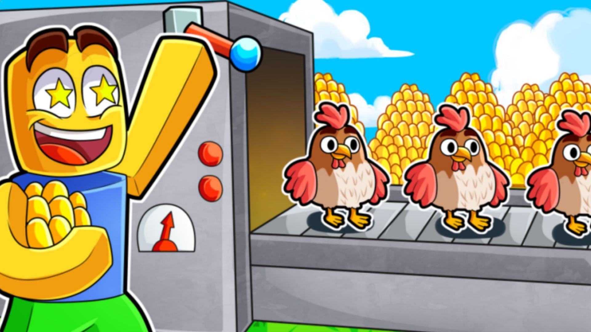 Build a giant egg farm in Egg Empire (Image via Roblox)