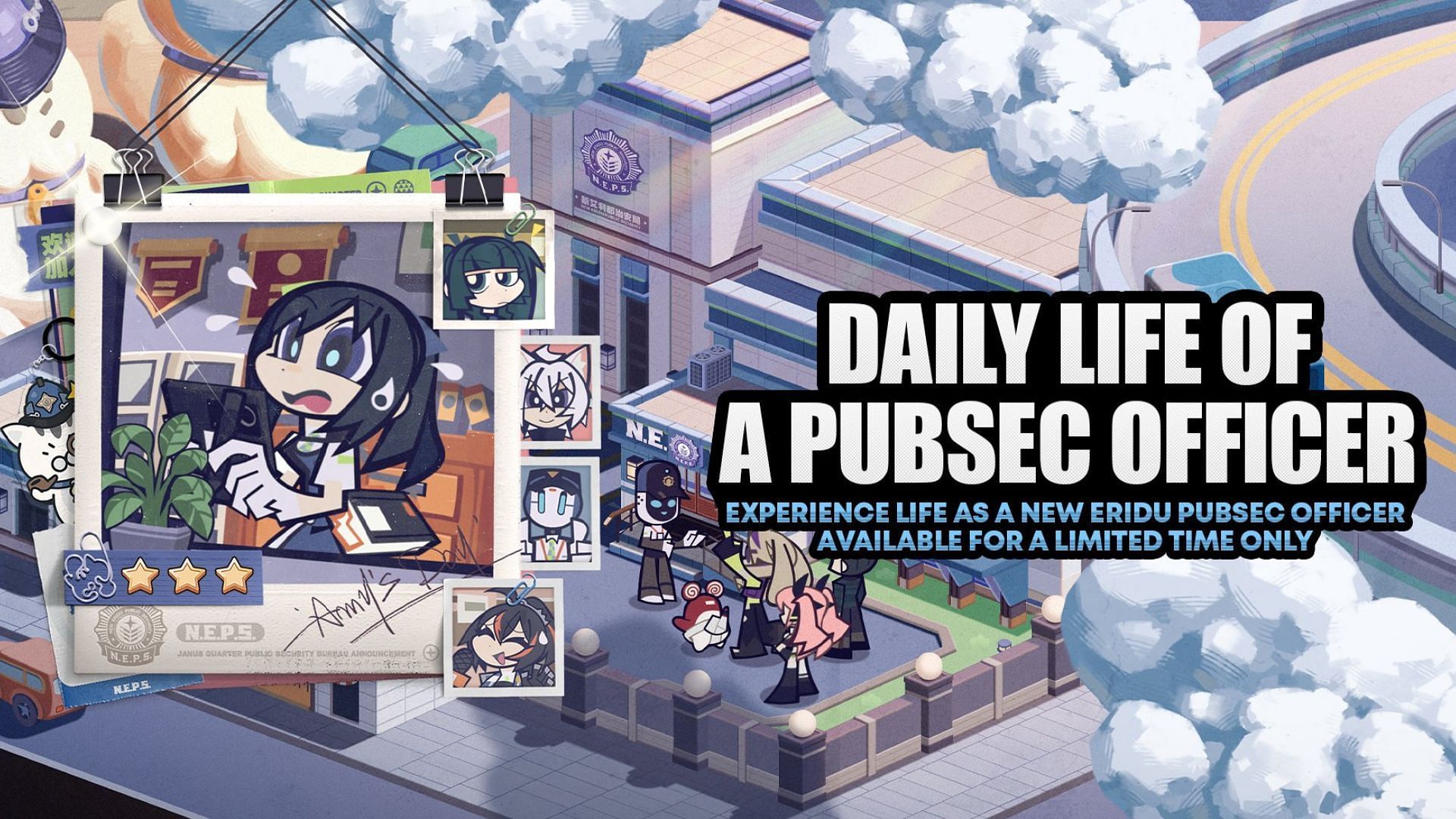 Zenless Zone Zero Daily Life of a PubSec Officer event official artwork