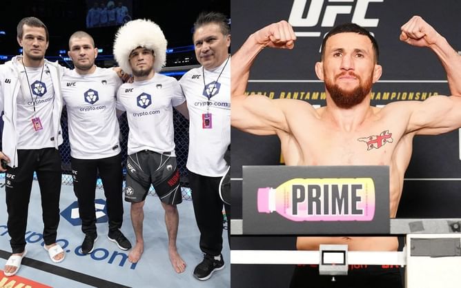 Umar Nurmagomedov hits back at Merab Dvalishvili's comments on Khabib Nurmagomedov's cousin advantage: "You just scared"