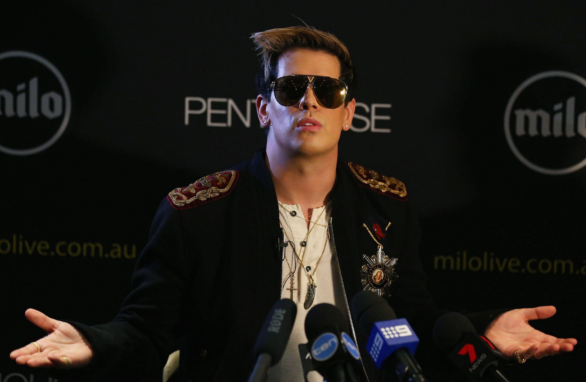 Milo Yiannopoulos Press Conference - Source: Getty