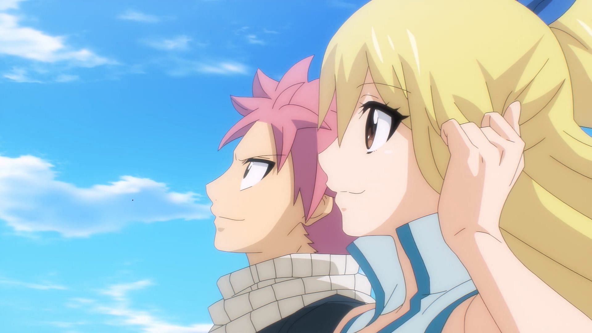 Natsu and Lucy as shown in the anime (Image via Studio J.C. Staff)