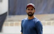 Barinder Sran during a practice session at the PCA Stadium Mullanpur on September 22, 2020 in Mohali, India.