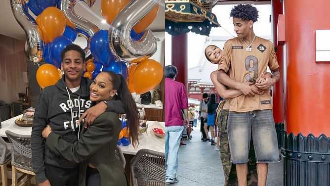 IN PHOTOS: Carmelo Anthony’s ex-wife La La and son Kiyan Anthony once spent Christmas giving back to the community