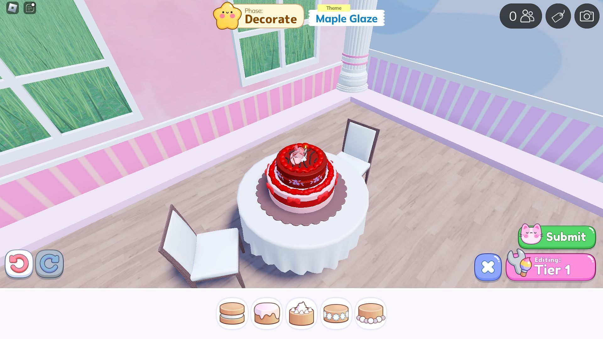 A sample cake (Image via Roblox)