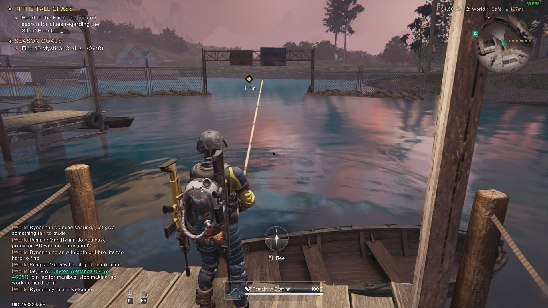 Fishing is one of the various non-combat activities that you can do in Once Human (Image via Starry Studio)