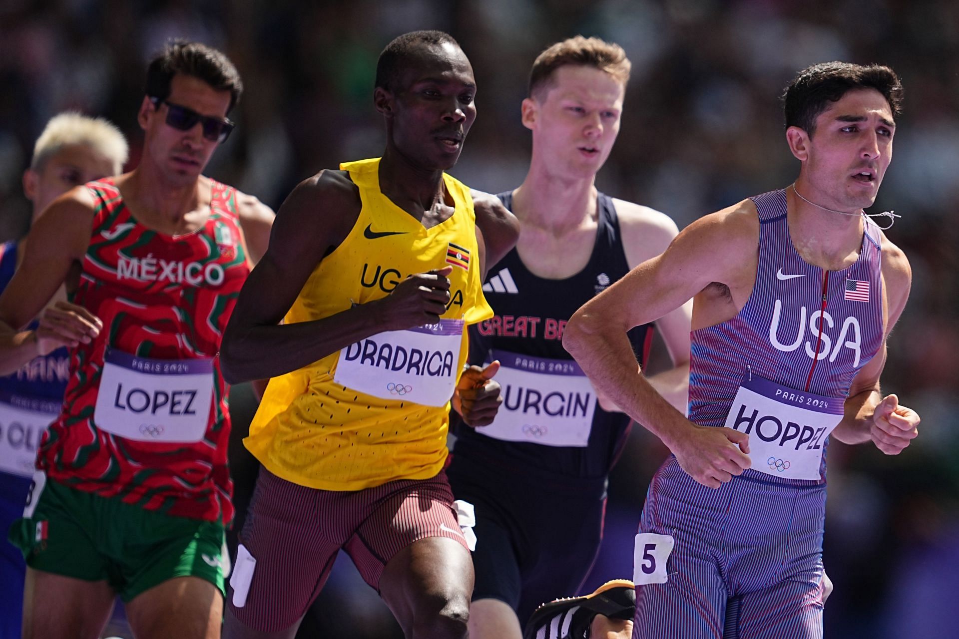 Hoppel (extreme right) at the Paris Olympics 2024 (Image via: Getty)