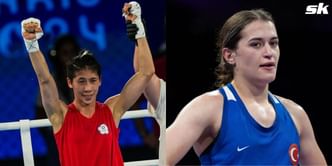 WATCH: Esra Kahraman makes "XX" gesture after losing to controversial boxer Lin Yu-Ting in the women's boxing semi-finals at Paris Olympics