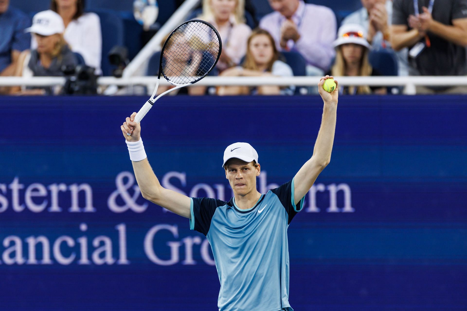 Jannik Sinner in action at the Cincinnati Open (Picture: Getty)