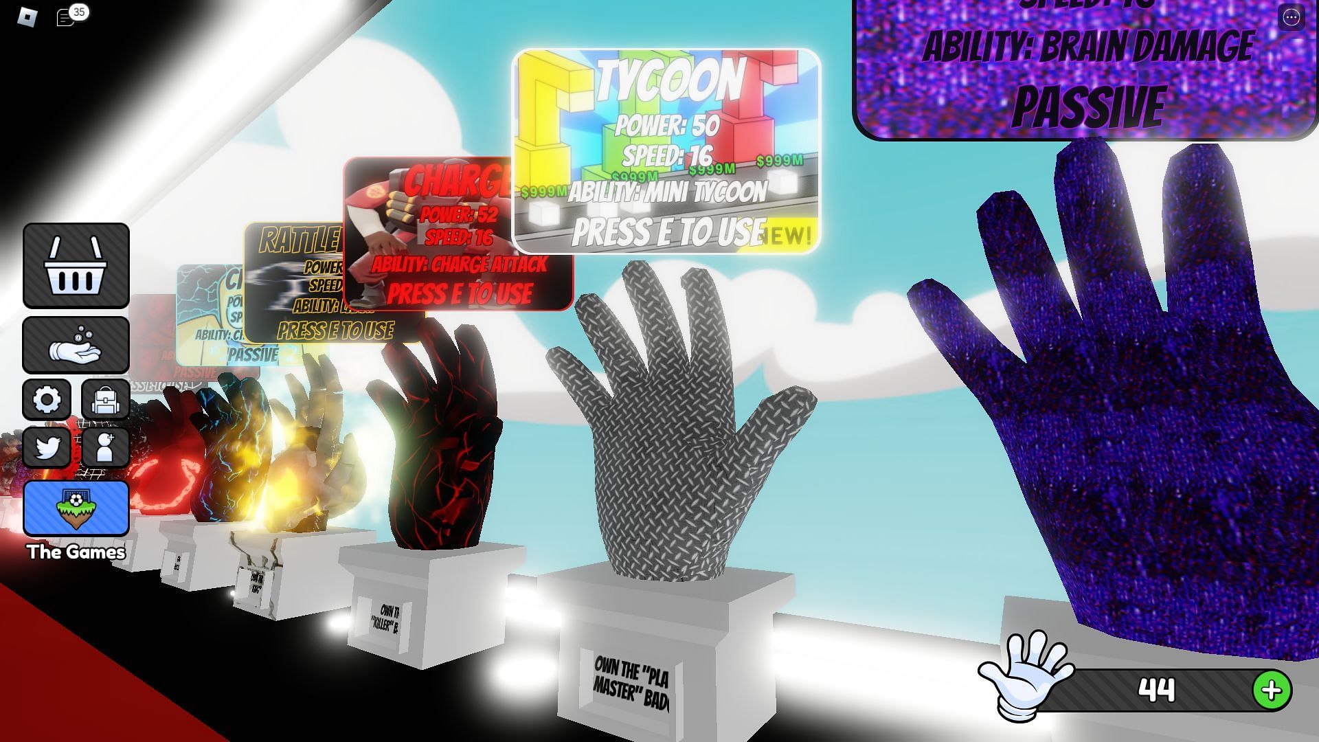 The Tycoon glove (Image via Roblox)