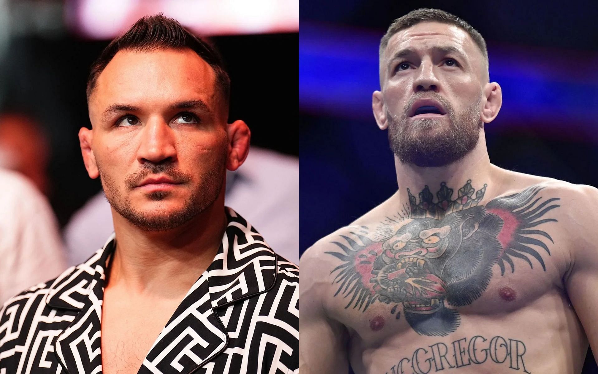 Michael Chandler (left) urged by former UFC title challenger to wait as long as possible for Conor McGregor (right) [Images courtesy: Getty Images]